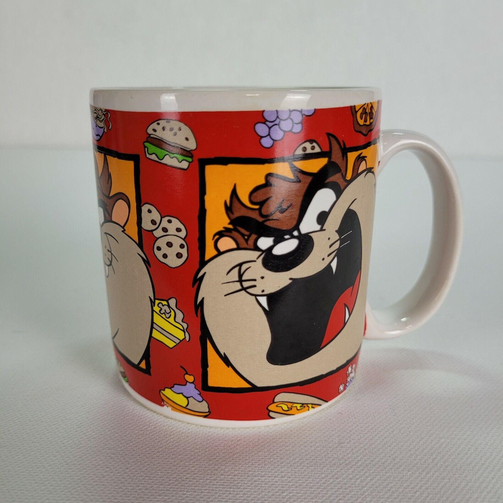 Vintage 1994 Warner Bros By Sakura Taz Tasmanian Devil Large XL Coffee Cup Mug
