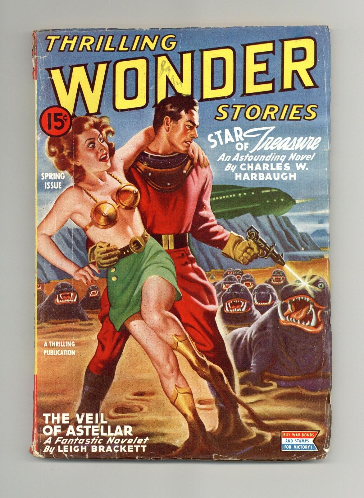 Thrilling Wonder Stories Pulp May 1944 Vol. 25 #3 VG