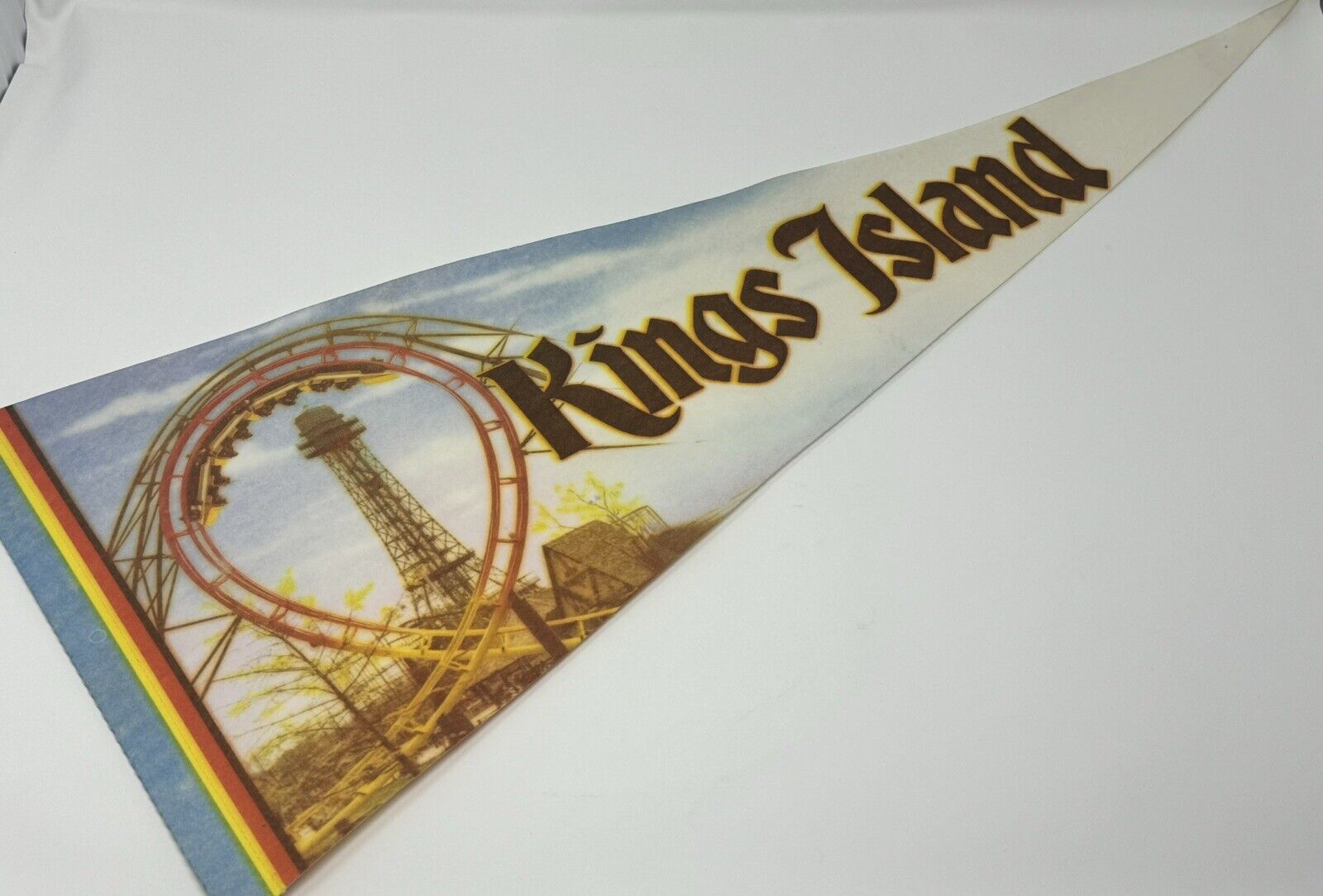 HTF Vtg Kings Island Theme Amusement Park Rare Felt Sublime Pennants #L-35-7