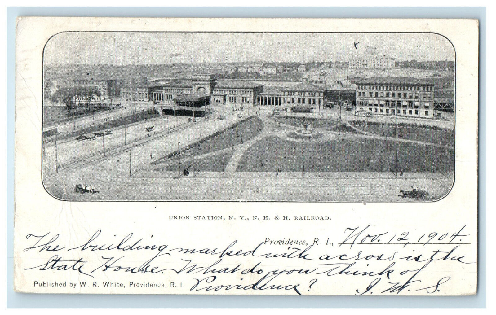 1904 Union Station NY NH and H. Railroad Antique Posted PMC Postcard