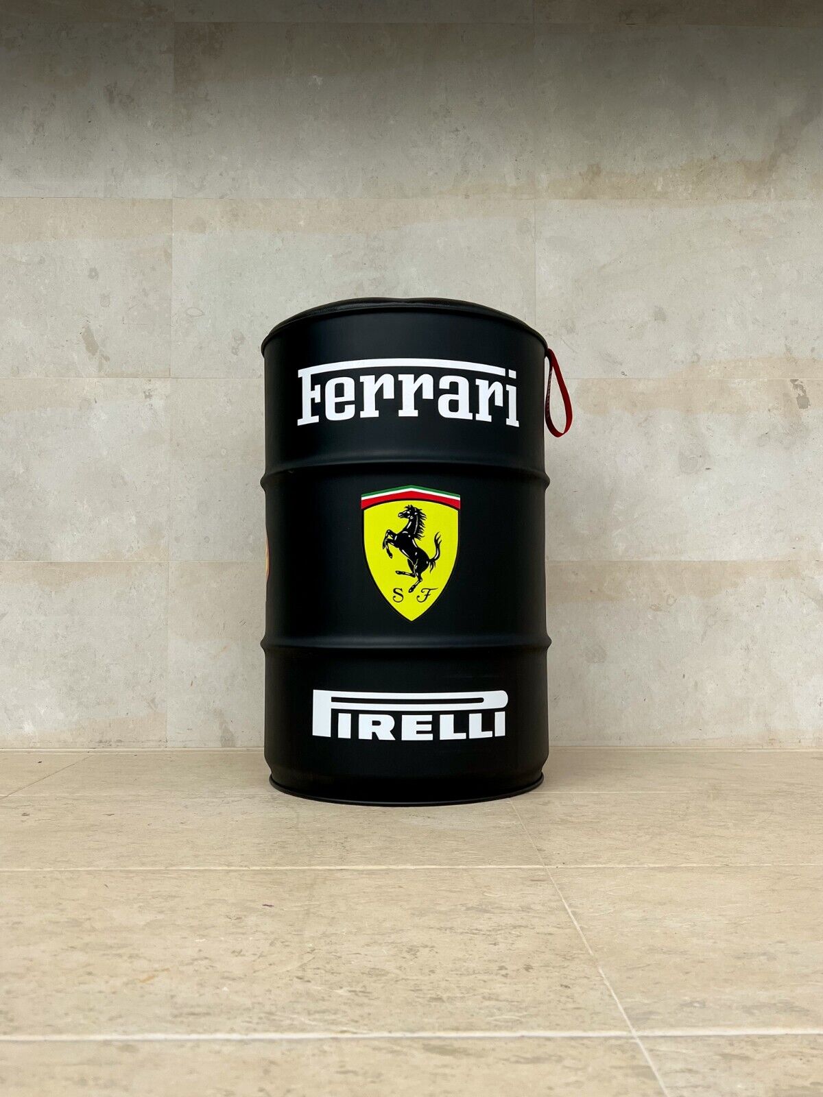 Ferrari barrel chair Pirelli inspired - hand made by PK Werks design studio