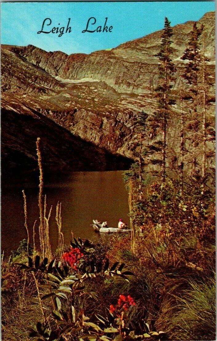 1950\'S. LEIGH LAKE. LIBBY, MONTANA. POSTCARD II5