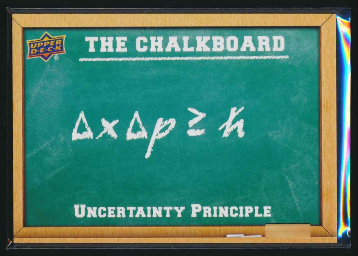 2023 Upper Deck Cosmic The Chalkboard #CB-8 Uncertainty Principle