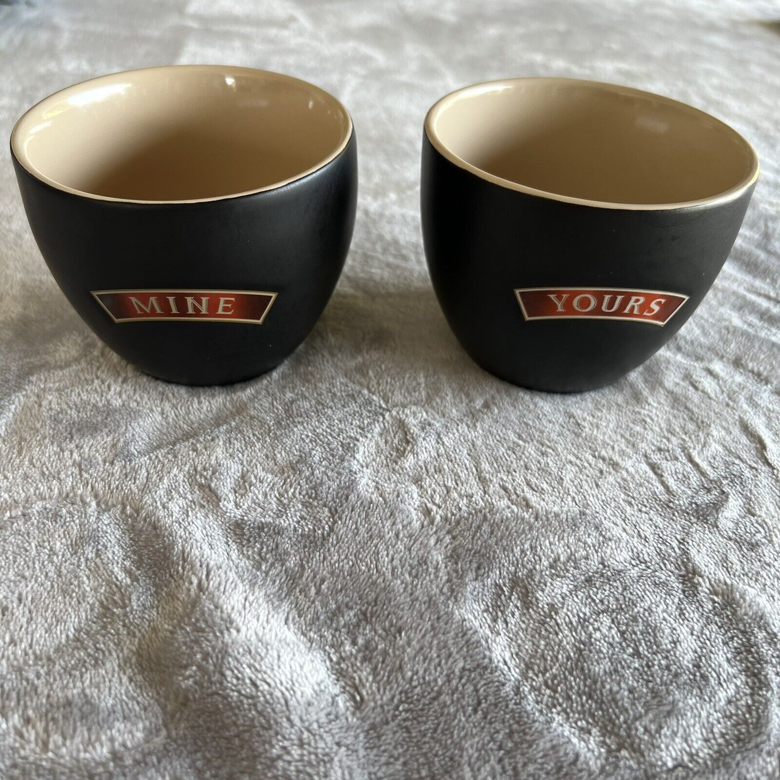 Expresso Coffee Cups Bailey's Irish Cream -Set of  2Yours & Mine Mugs New No Box
