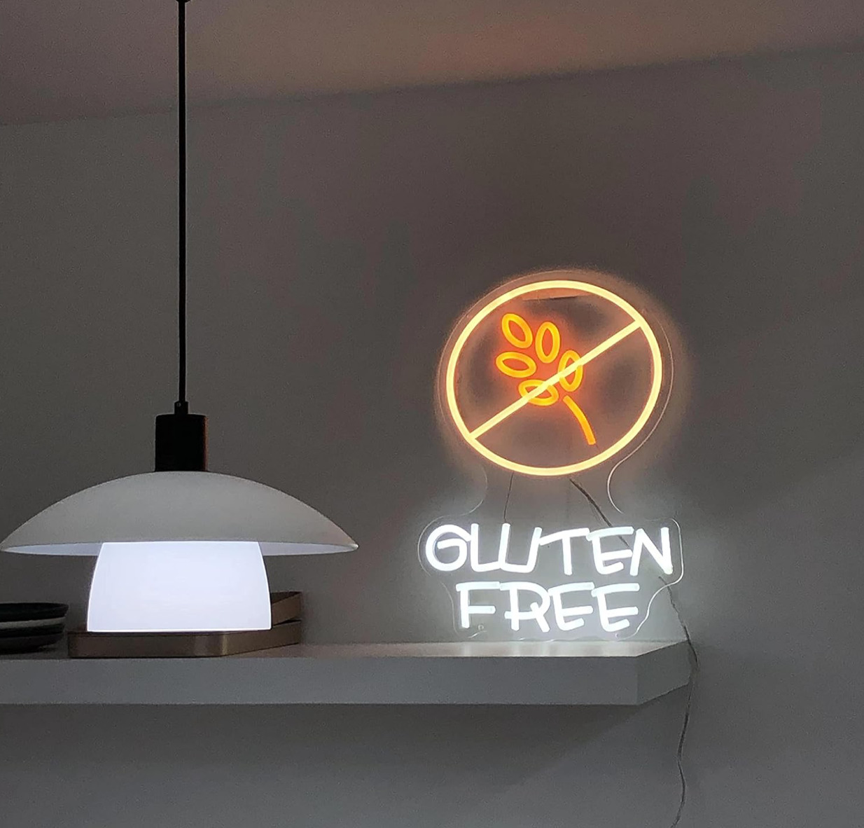 Gluten Free Neon LED Sign - Wall Decor for Restaurants, Bars & Bedrooms
