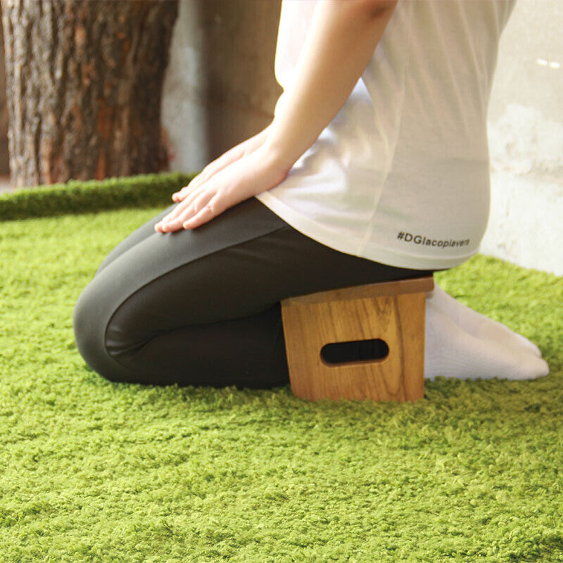 Portable,Handmade Eco-Friendly Wooden Ergonomic Seiza, Yoga Meditation Bench