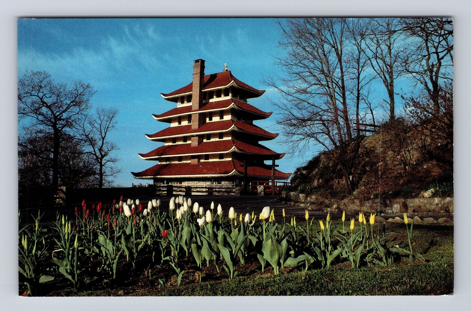 Reading PA- Pennsylvania, The Pagoda, Antique, Vintage Souvenir Postcard