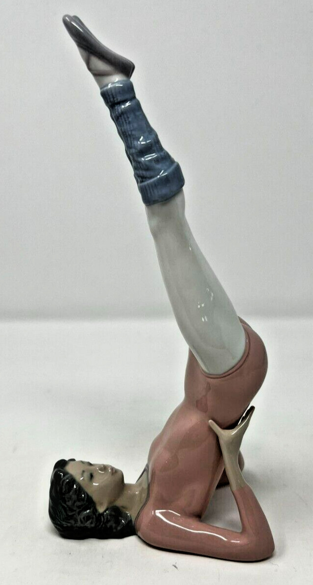 Lladro Figurine PUSH-UPS AEROBICS GYMNAST YOGA GIRL #5334 Great Condition