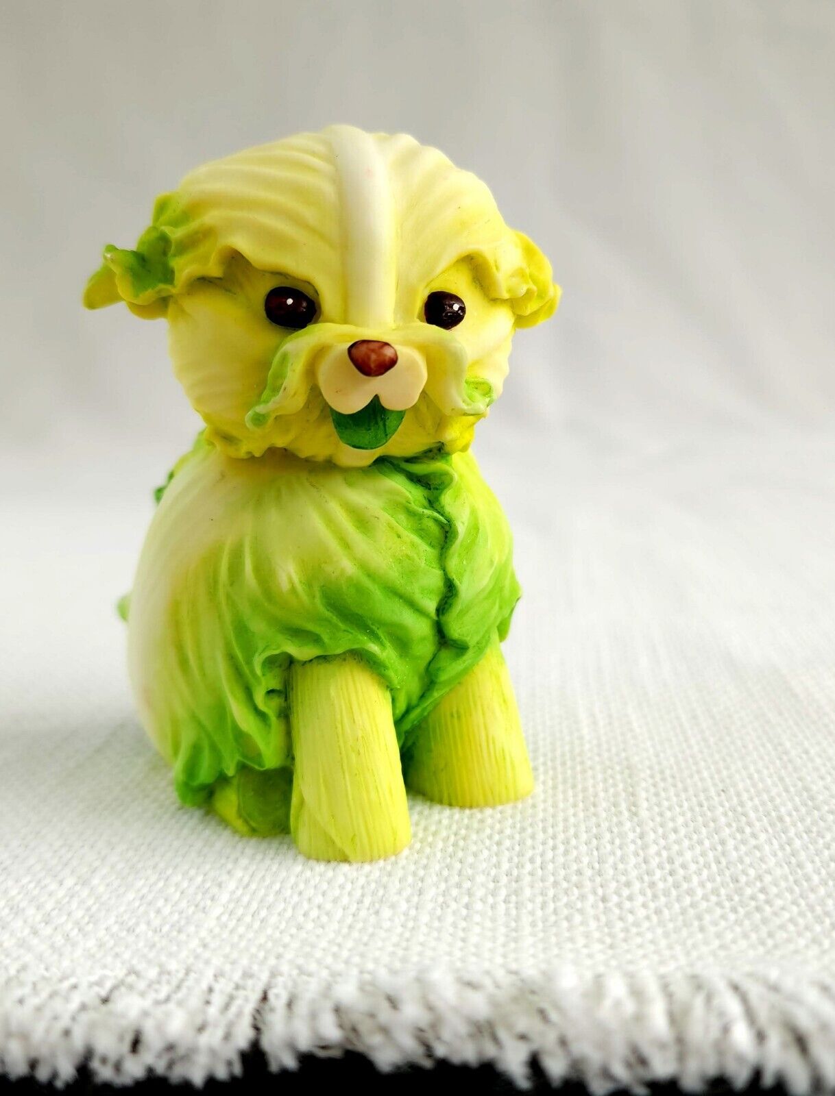 Enesco Home Grown Figurine Cabbage Dog Vintage Collectible 2004 Kitsch 4002362
