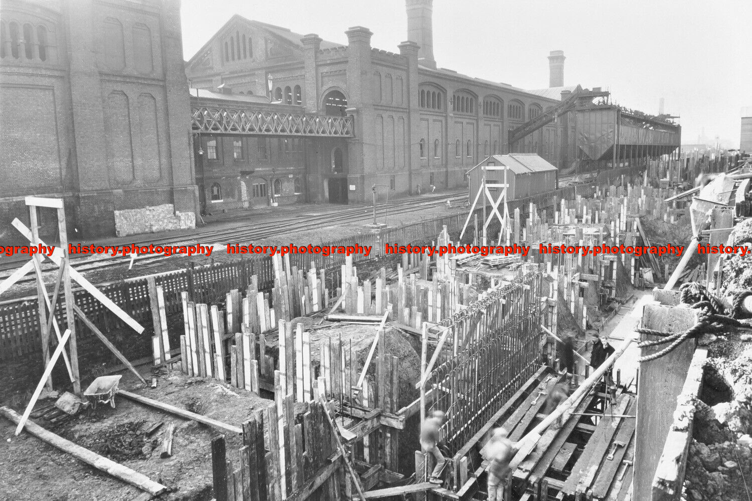 F001897 New construction work. Beckton Sewage Works. Woolwich. London. 1938