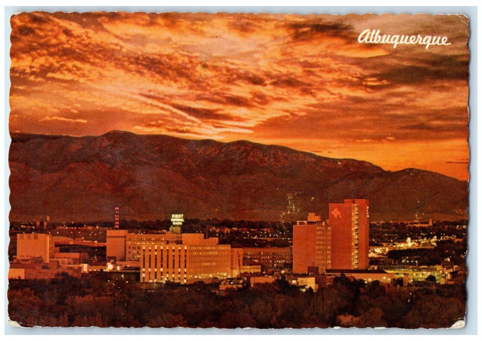 1972 Bird's Eye View Of Albuquerque New Mexico NM Posted Vintage Postcard