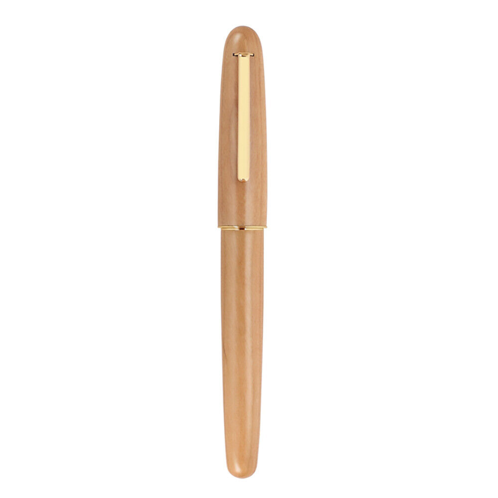 Jinhao 9036 Natural Wood Fountain Pen Handmade Iridium EF/F/M/Bent Nib Gift Pen