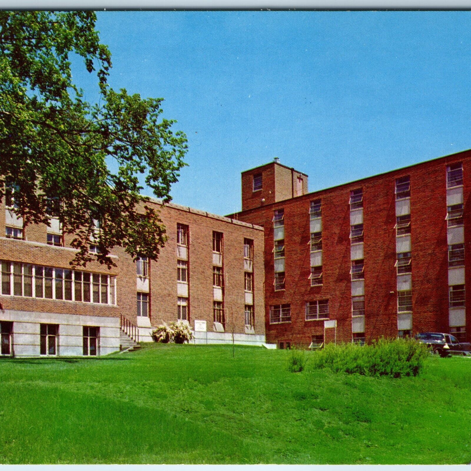 c1960s Cedar Falls, IA George Baker Hall Men's Residence Dorm University PC A237