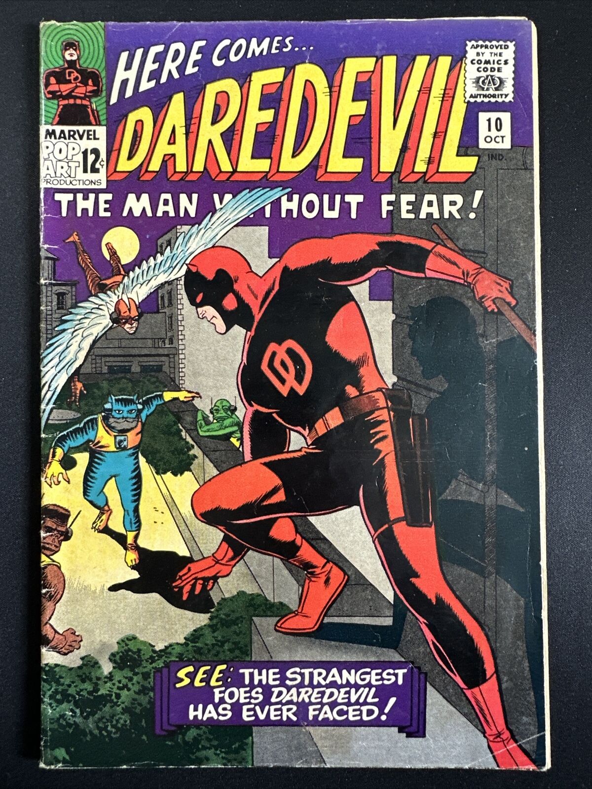 Daredevil #10 Marvel Comics Vintage Old Silver Age 1st Print 1965 Good/VG *A1