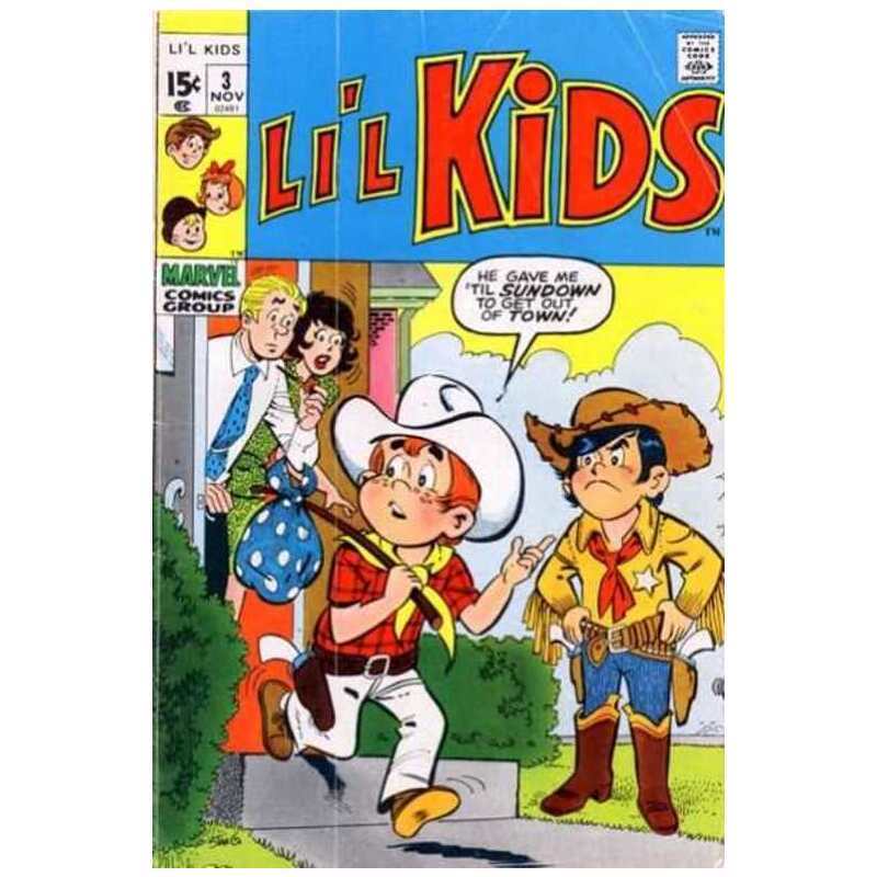 Li'l Kids (1970 series) #3 in Very Good minus condition. Marvel comics [o*