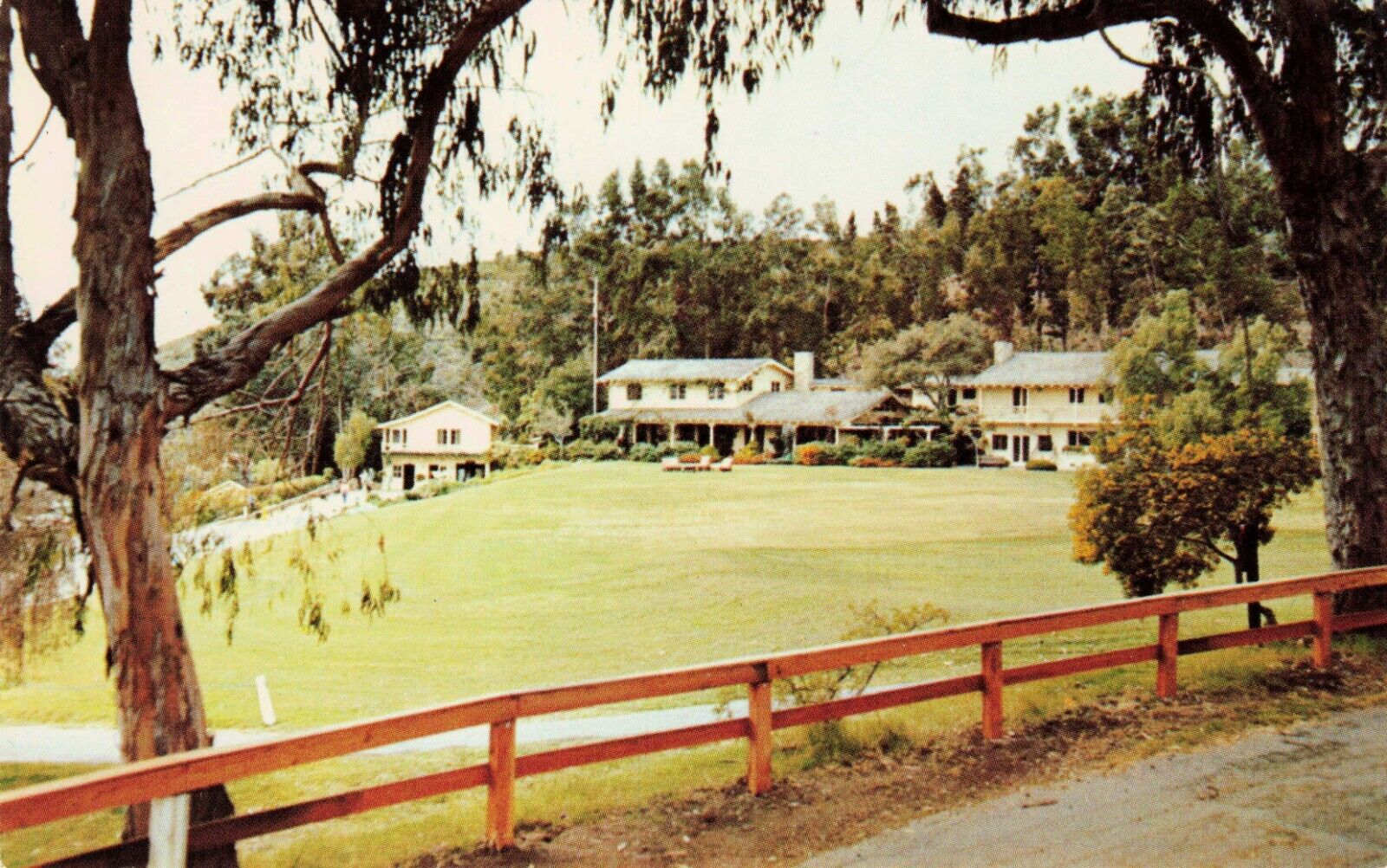 Postcard Pacific Palisades CA Will Rogers Family Home State Historic Park VTG