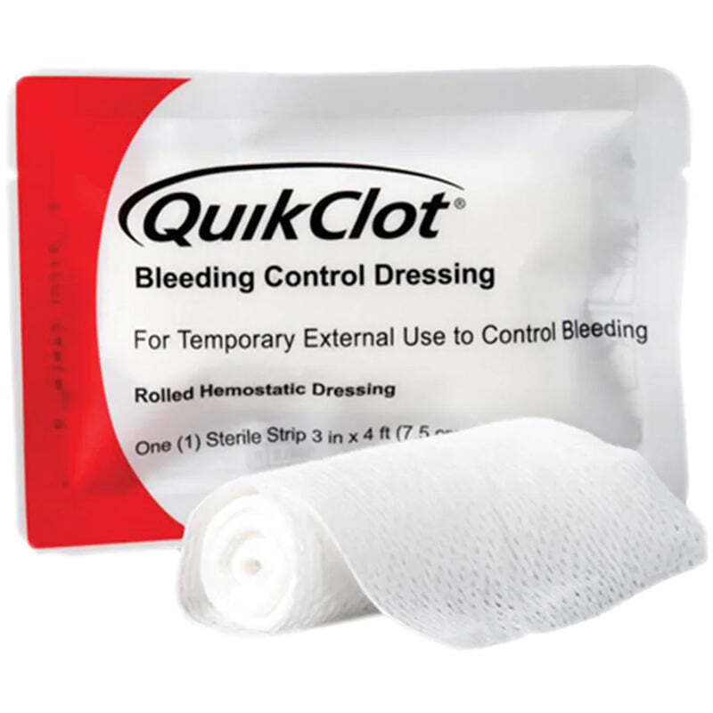 TacMed Solutions First Aid Emergency Bleeding Control Dressing Roll Quickclot