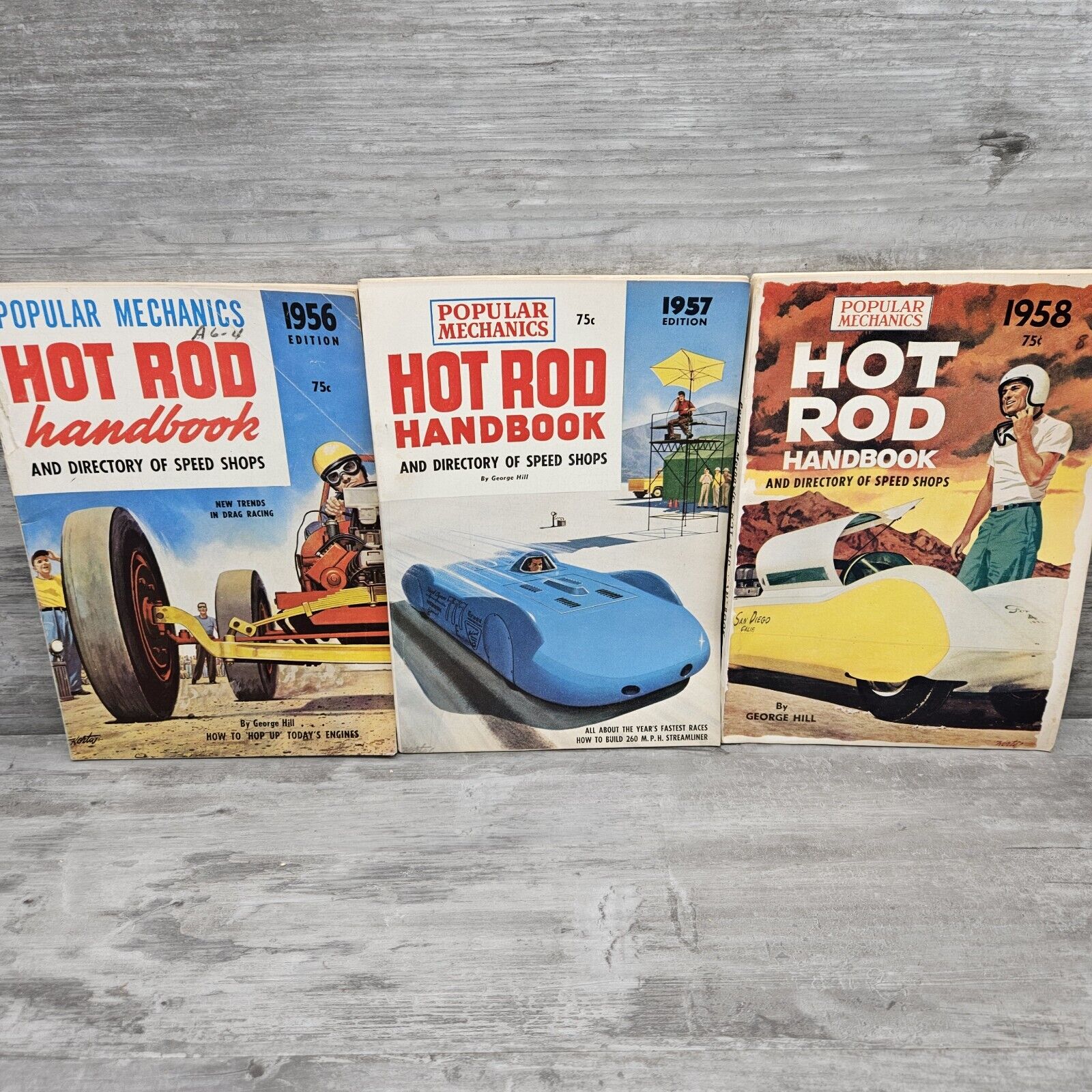 Popular Mechanics Hot Rod Speed Shop Directory 1956-58 75c George Hill Lot (3)