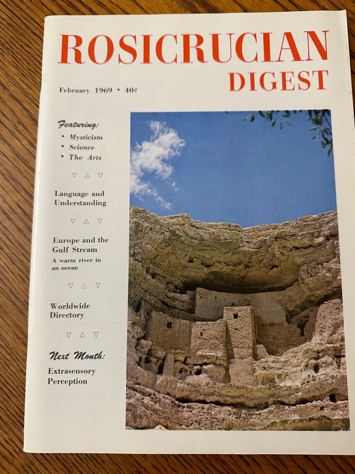 Rosicrucian Digest AMORC Mysticism Gulf Stream & Europe Language Feb 1969