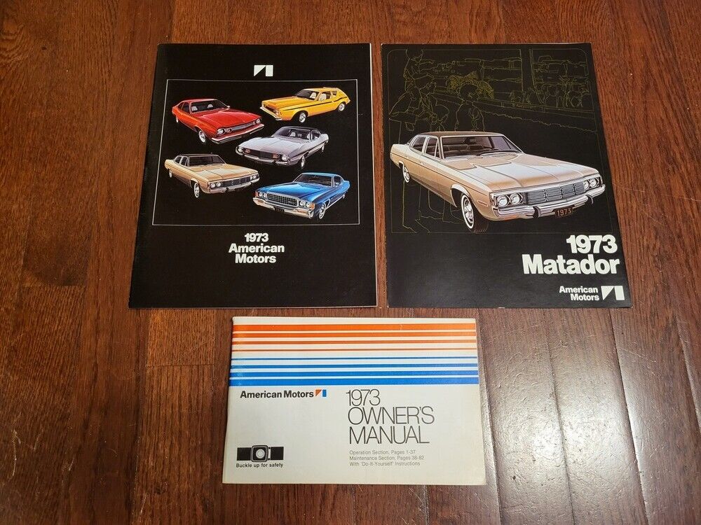 1973 AMC Matador 3-Piece set of Sales Brochures/Owner\'s Manual; NICE Originals