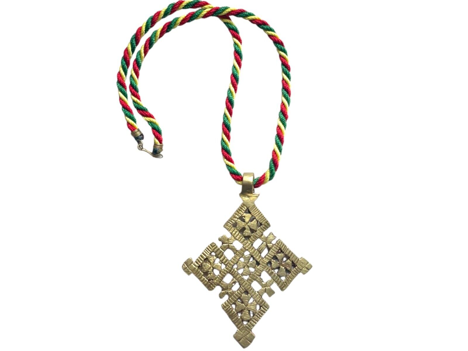 Intricately Crafted Ethiopian Orthodox Cross Pendant.  Ethiopian Cross pendant.