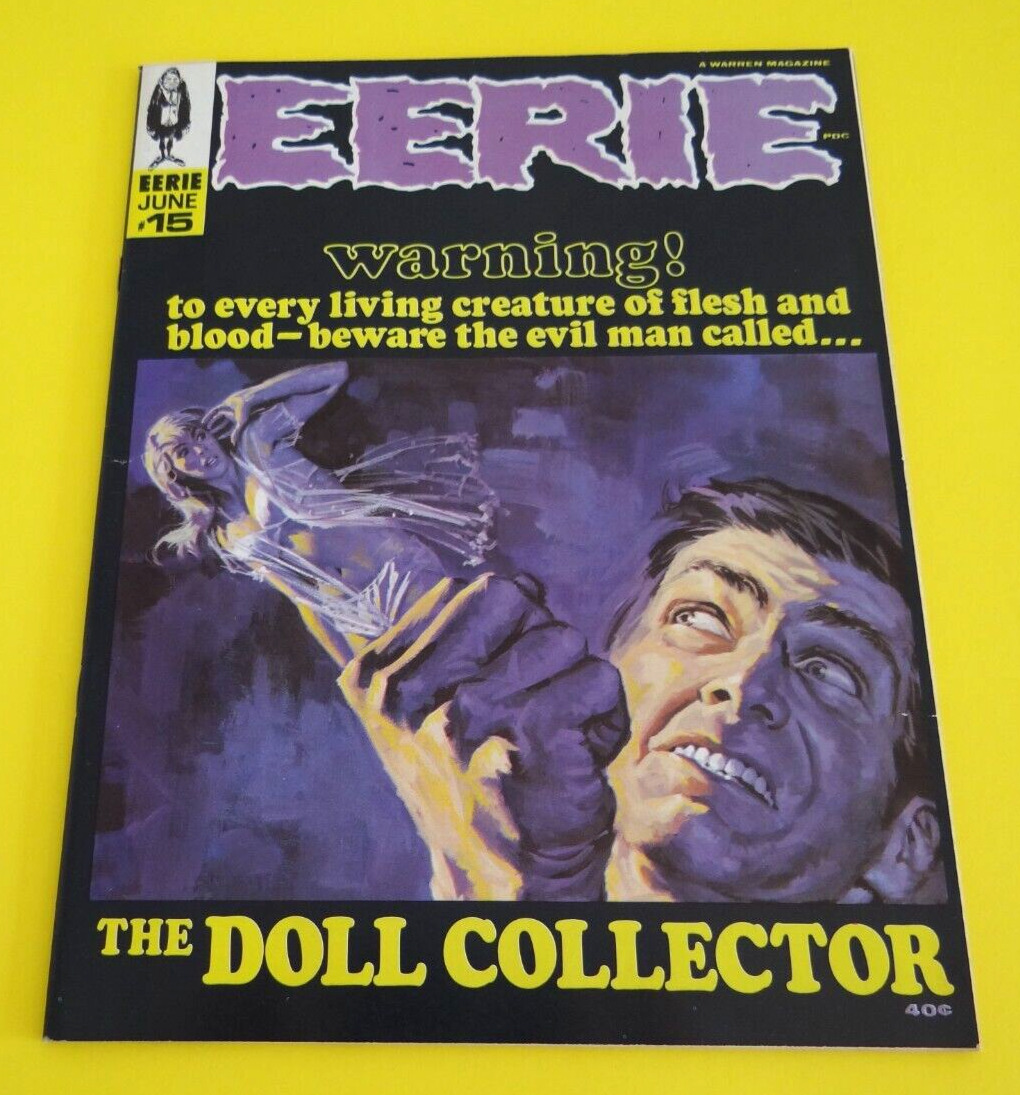 Eerie #15 VF- 7.5 Warren Horror Magazine Joe Orlando Angelo Torres Ben Oda 1968
