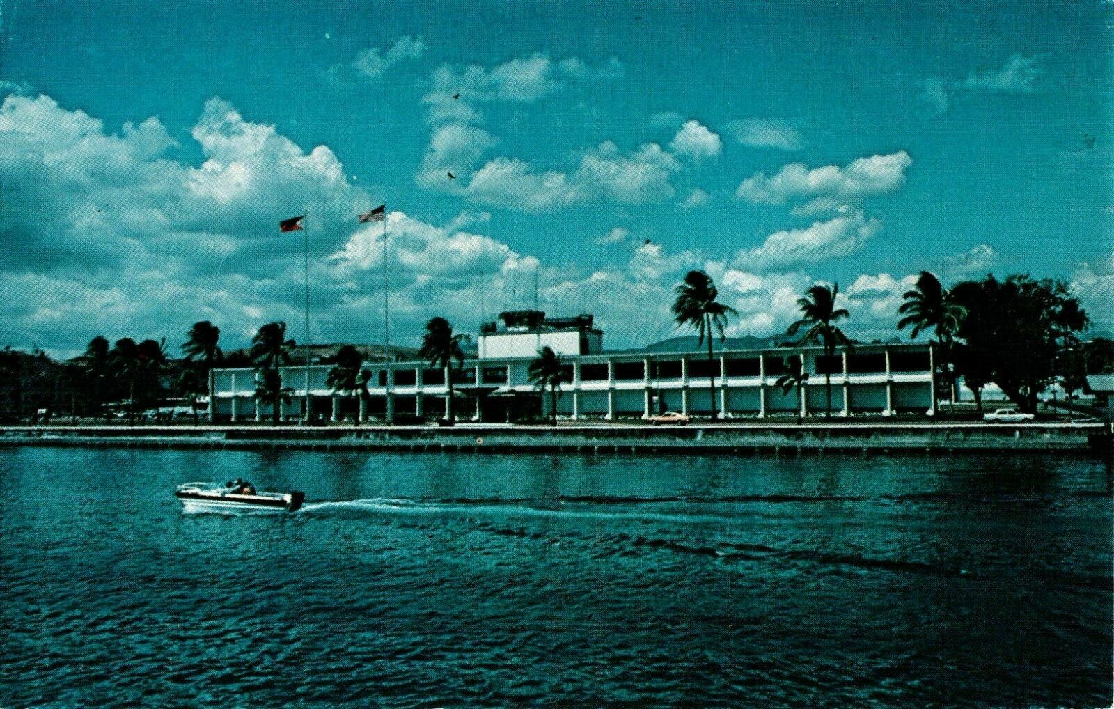 Postcard Commander Headquarters US Naval Base Subic Bay RP
