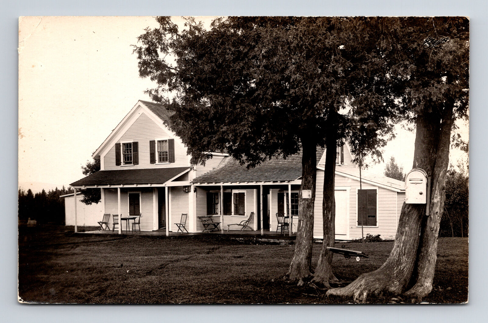 RPPC Eagle Camp Comfort Cottage South Hero Vermont VT Real Photo Postcard