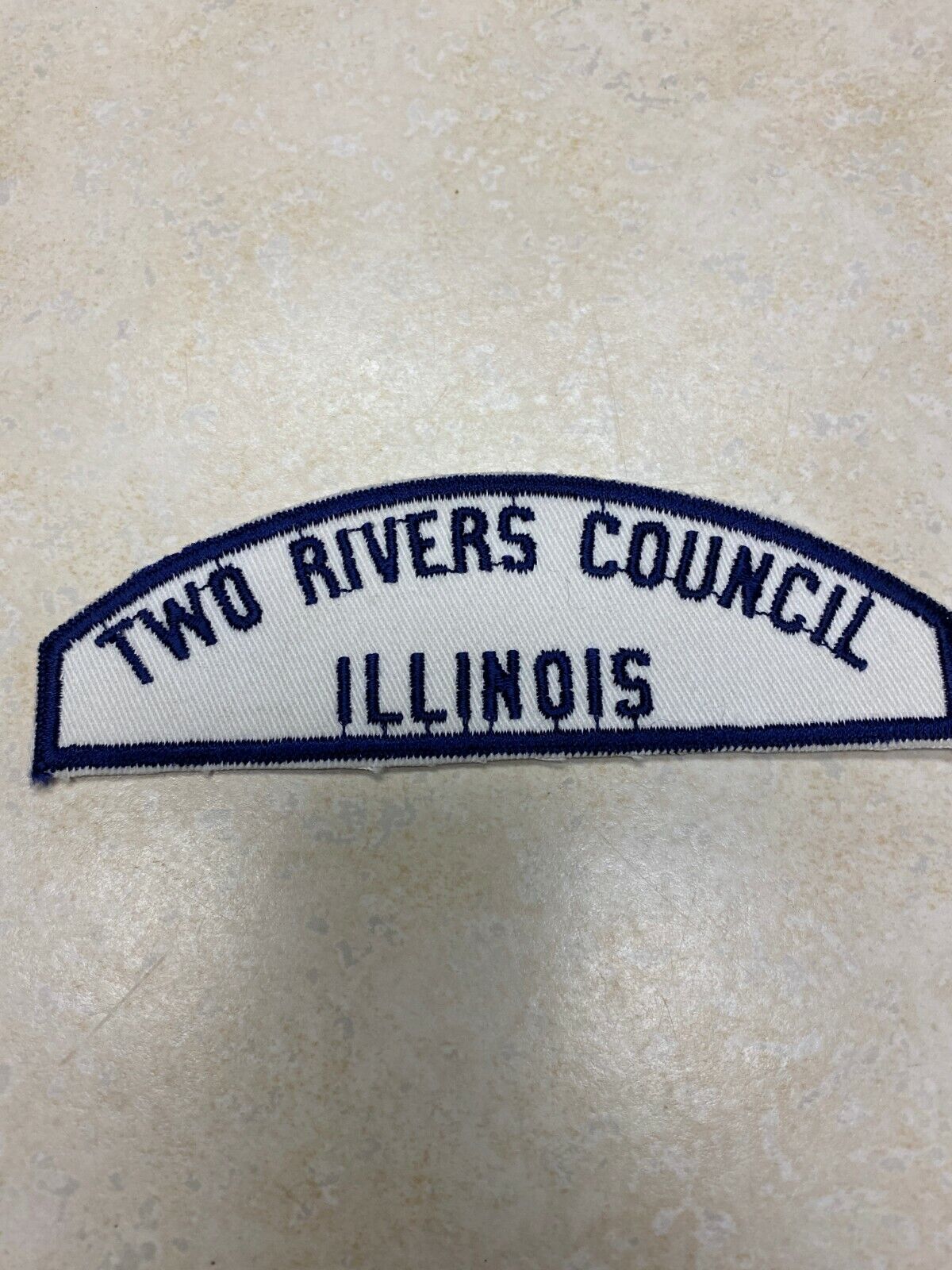 Two Rivers Council Sea Scout White & Blue WBS Council Strip