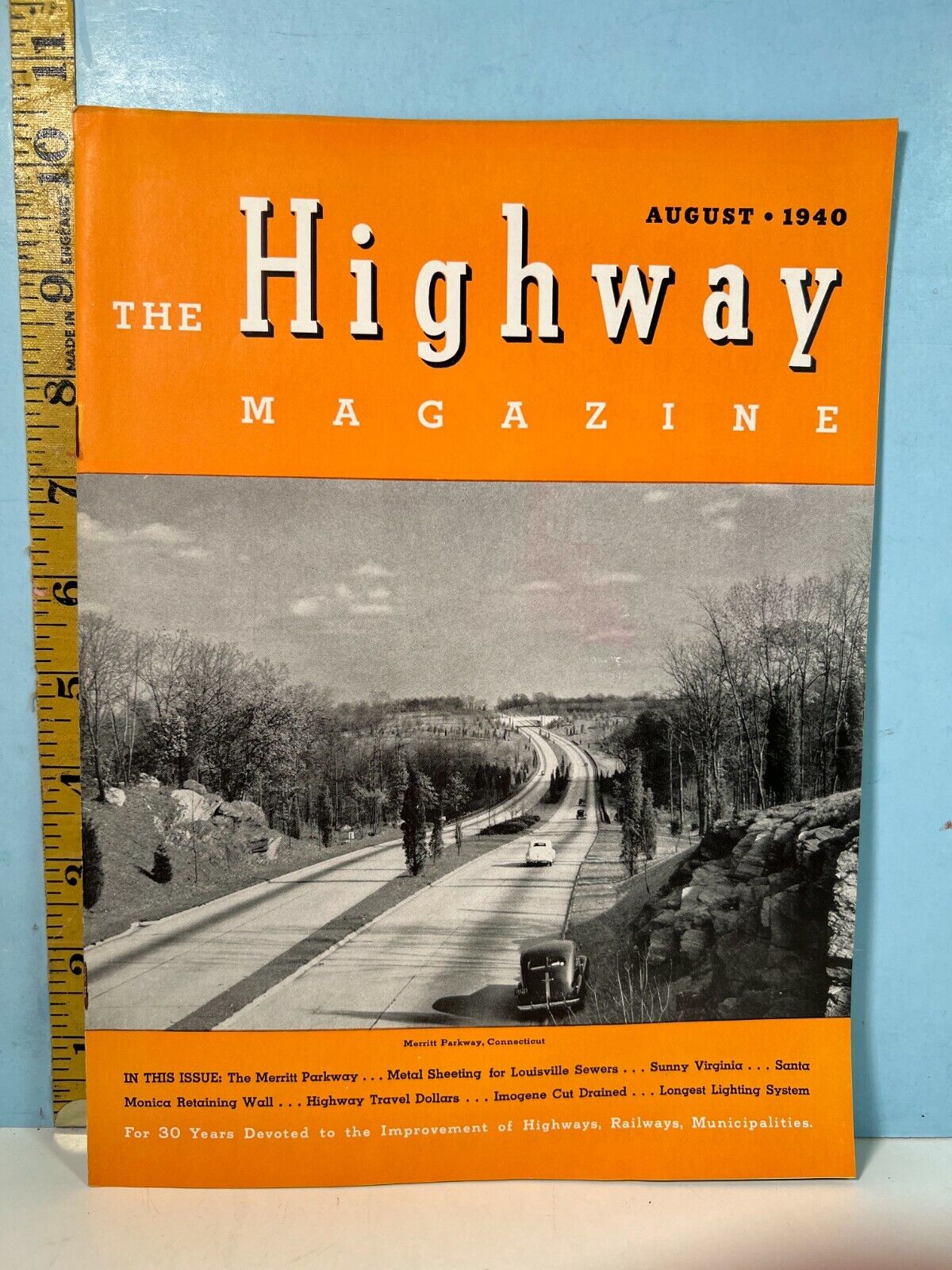 1940 Aug. The Highway Magazine - Highways, Railways & Bridges & Infrastructure