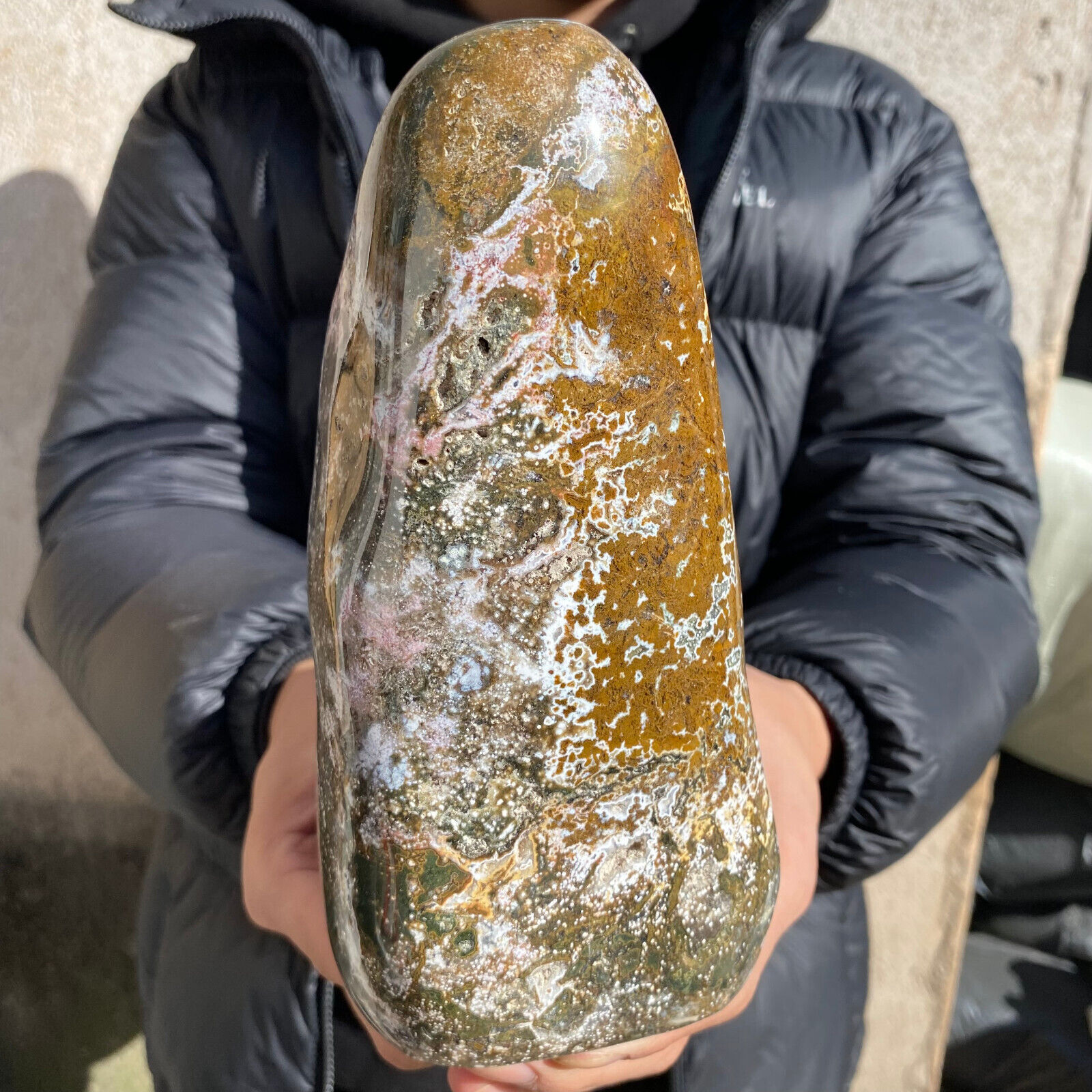 5.4lb Rare Natural old Ocean Jasper Quartz Crystal Freeform specimens healing