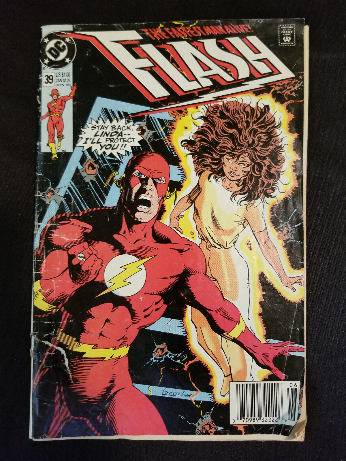 Flash #39 1990 DC Comics - Poor