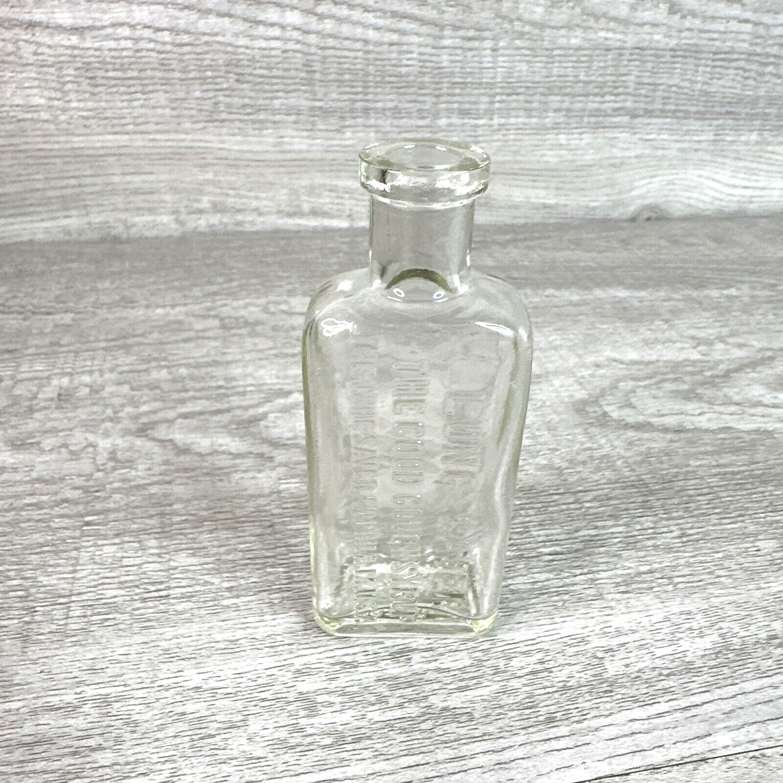 Vintage Lung Saver The Good Cough Syrup Phil’s Pa USA Clear Bottle