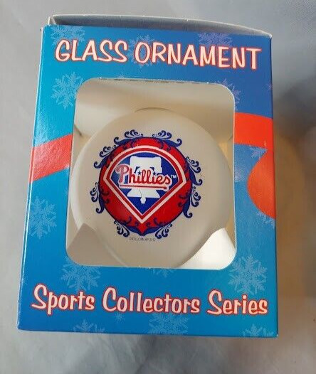 Philadelphia Phillies  Glass Ornament Christmas Sports Collectors Series in Box