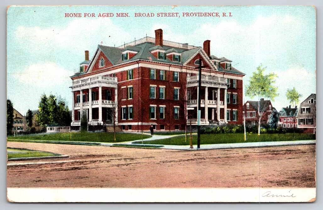 Home for Aged Broad Street Providence RI Rhode Island Postcard 