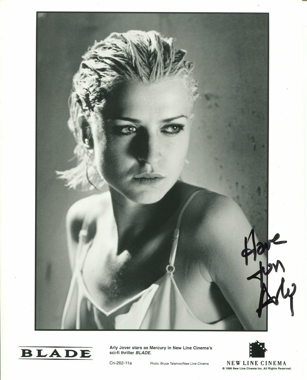 Arly Jover Blade Mercury The Girl with the Dragon Tattoo Signed Autograph Photo