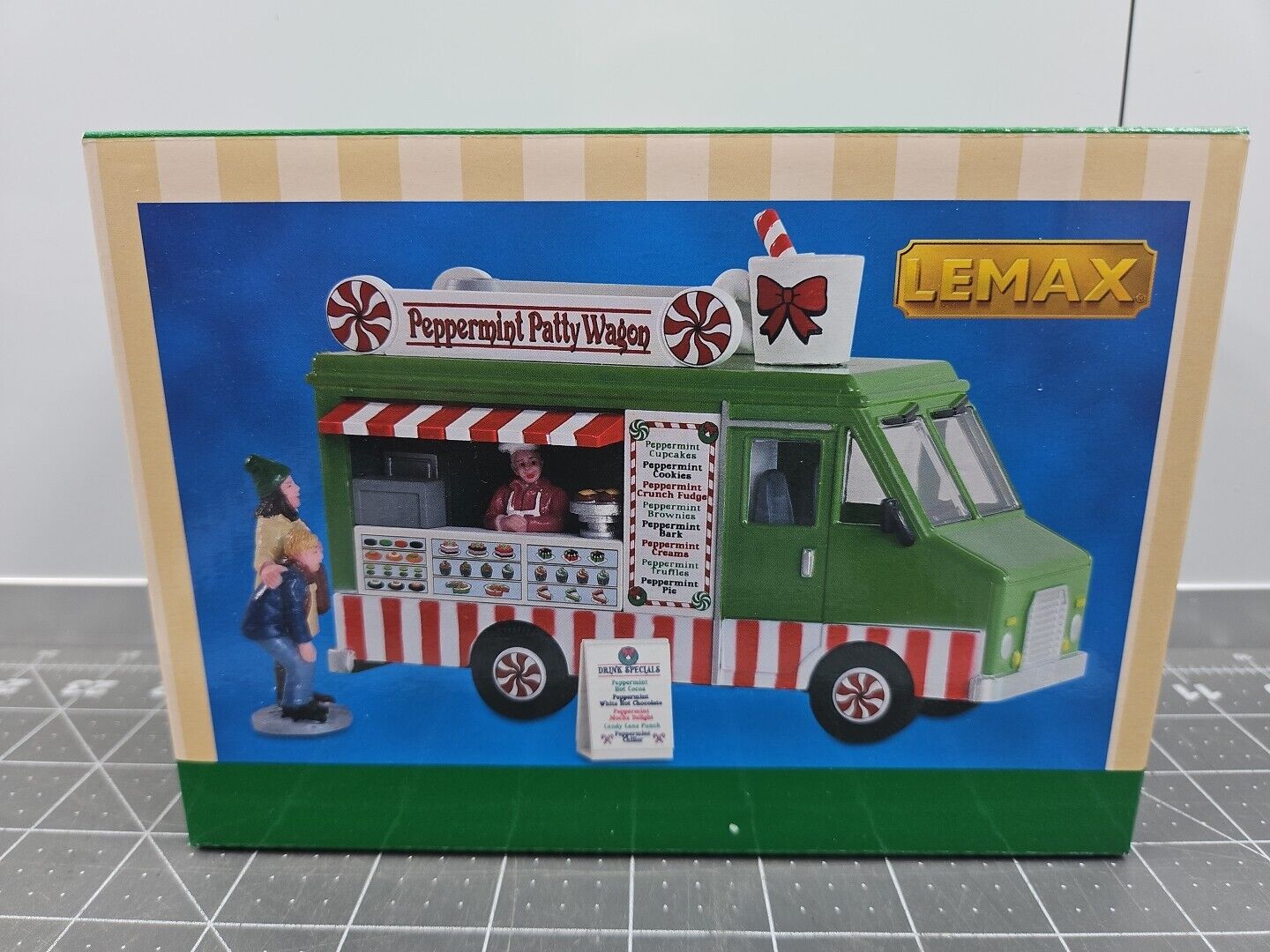 Lemax Peppermint Food Truck Holiday  Village Carnival Accent