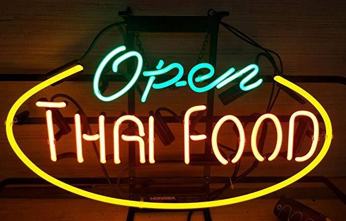 Thai Food Open Neon Light Sign 20
