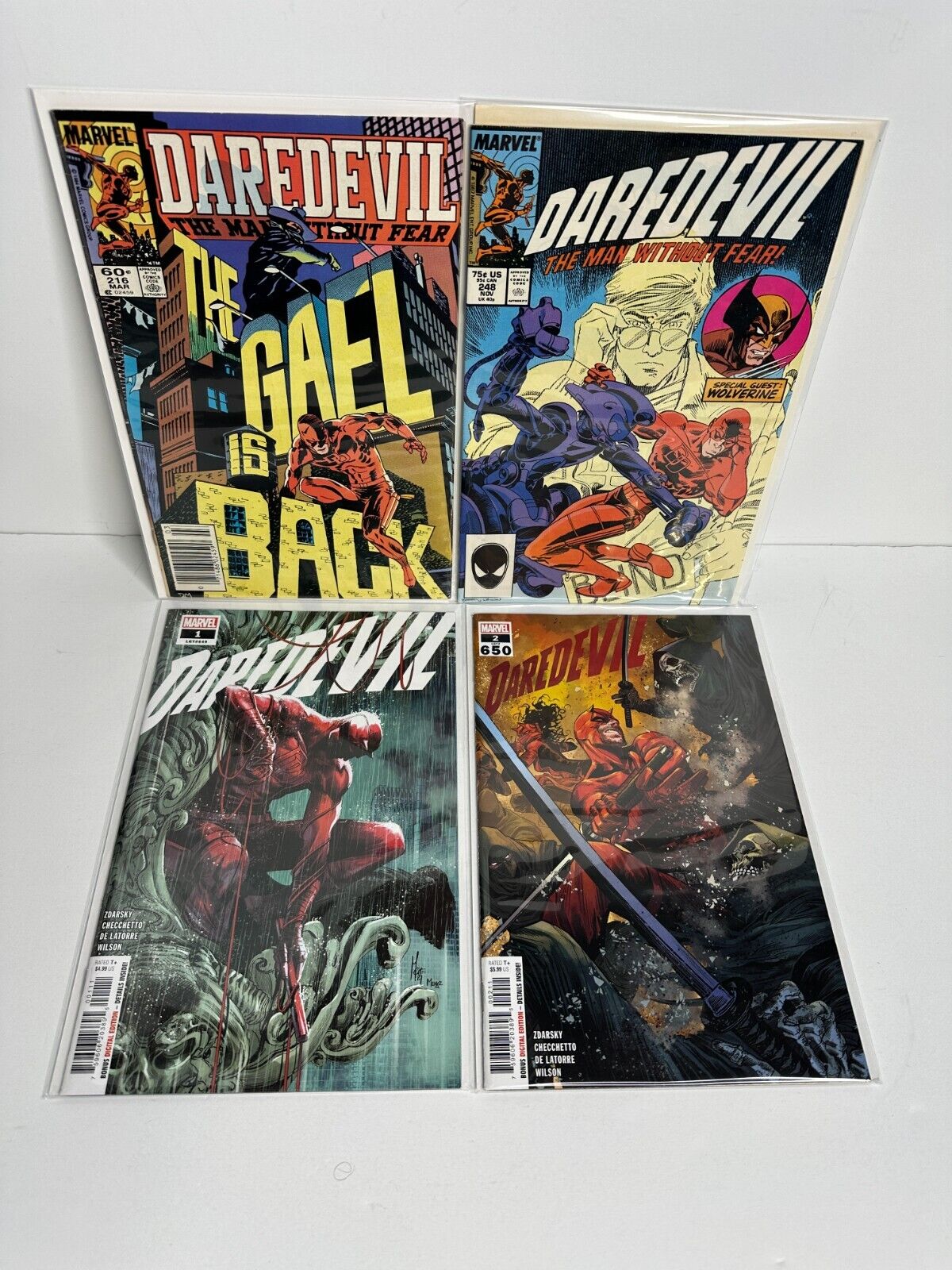 Daredevil #1 and 2 (649/650) (Marvel Comics September 2022) and 2 Classic Titles
