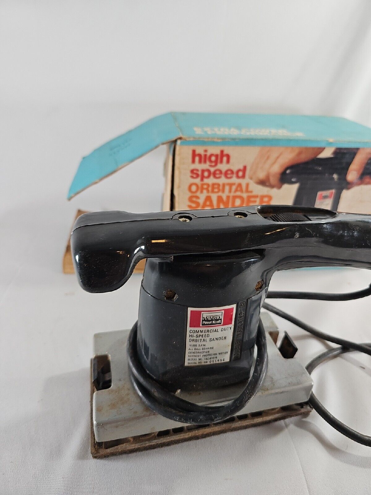 Montgomery Ward Powr Kraft Commercial Hi-Speed Orbital Sander Vintage Tools