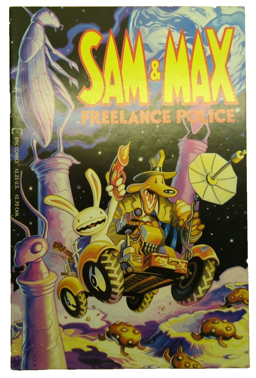 SAM & MAX FREELANCE POLICE #1 EPIC COMICS 1992 STEVE PURCELL Hit the Road