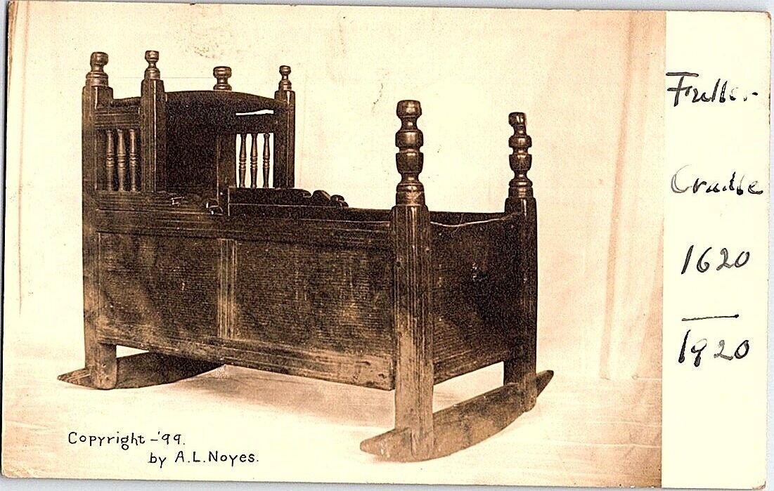 RPPC Mayflower Fuller Cradle 1620 copyright 1899 A. L. Noyes RARE A735