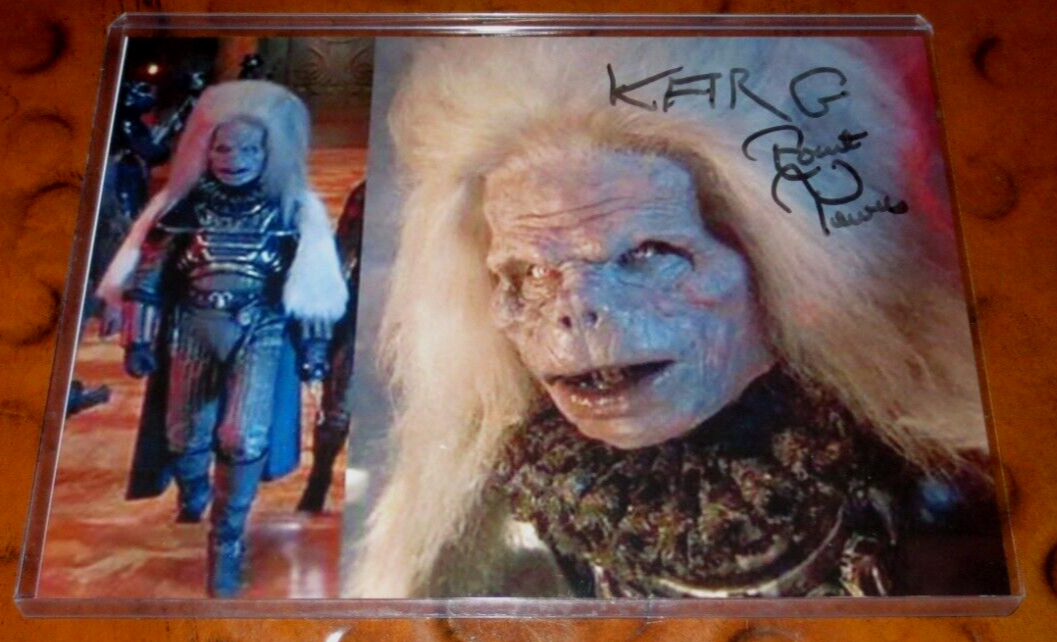 Robert Towers signed autographed photo as Karg in Masters of the Universe Movie