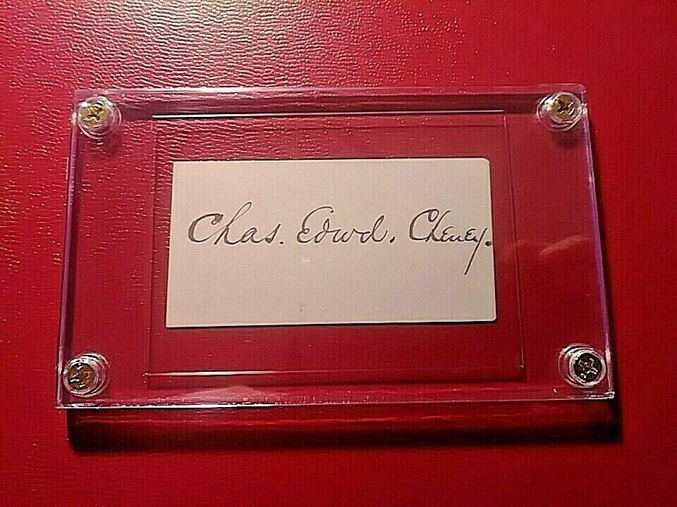 Charles E Cheney (1836-1916) ,Signed, cut signature, American Episcopal Bishop.