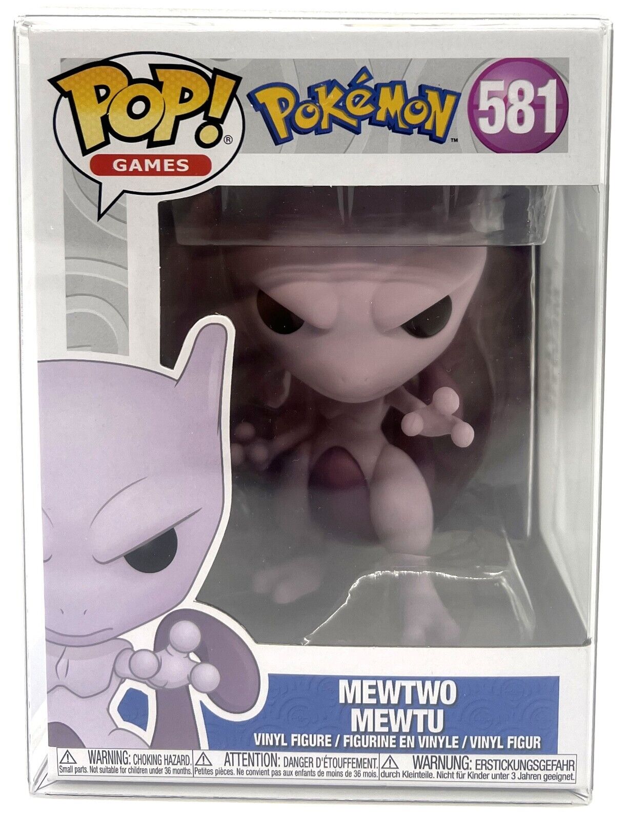 Funko Pop Pokémon Mewtwo #581 with POP Protector