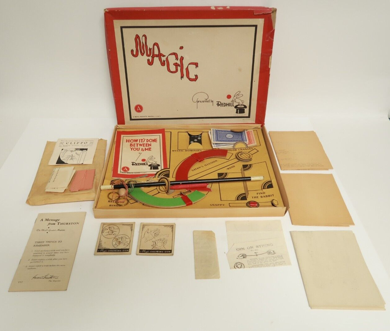 VTG MAGIC presented by Redhill Box Set Magician Kit Redhill Products AC Gilbert