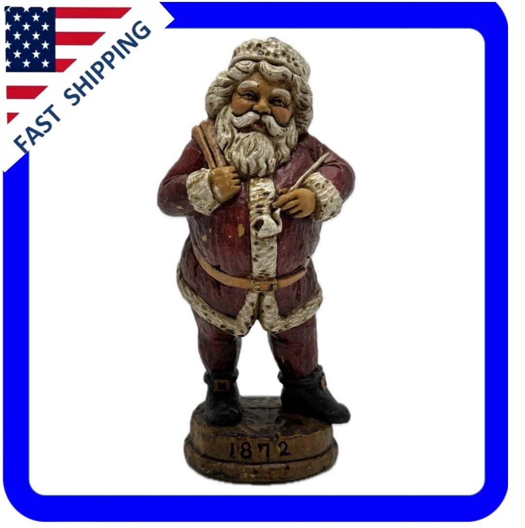 Vintage 1986 Christmas Reproductions Memories Of Santa 1872 Figurine 8.5 Inches