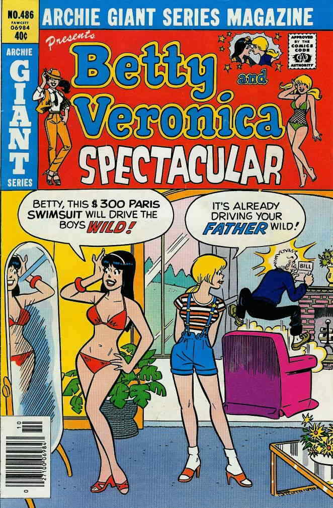 Archie Giant Series Magazine #486 FN; Archie | 1979 Bikini Betty Veronica Specta