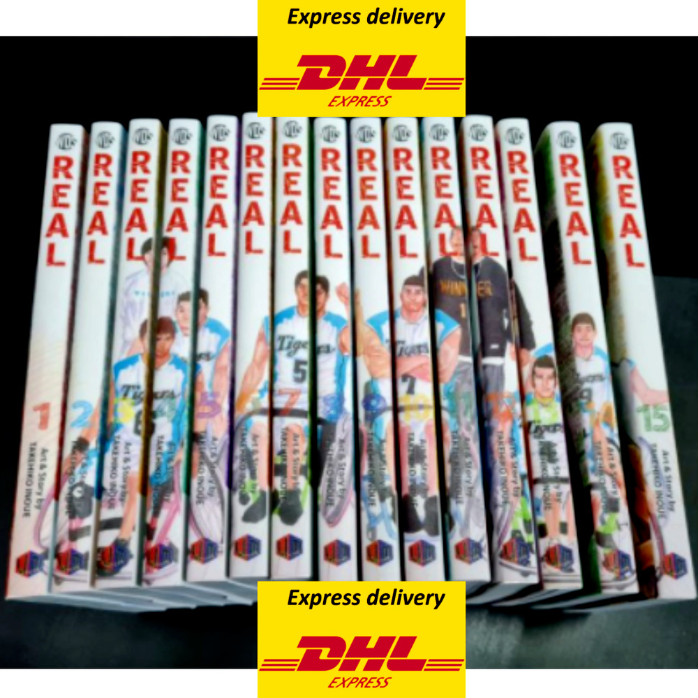 New REAL Takehiko Inoue Manga English Version Vol. 1-15 Comic Book - DHL Express