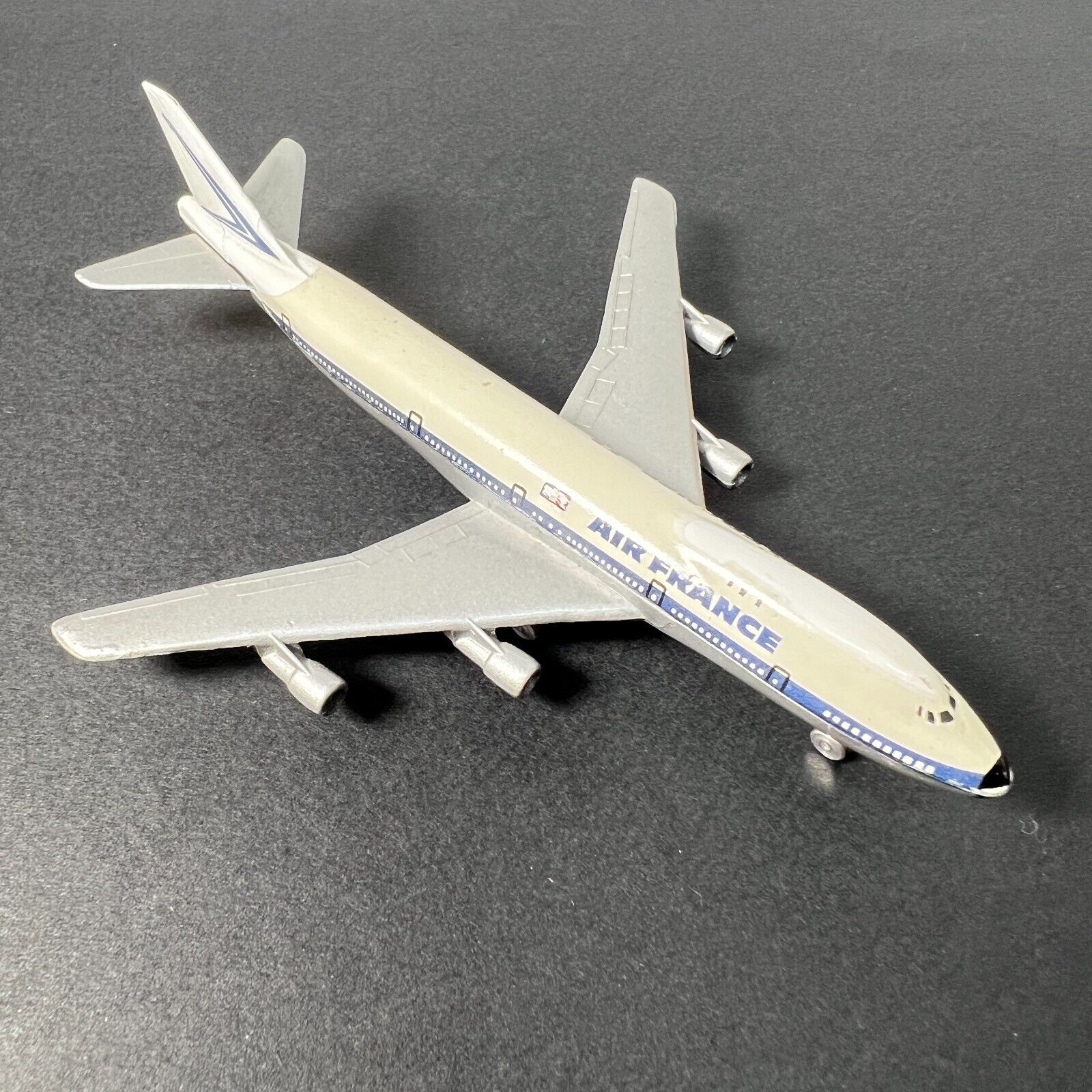 Air France Boeing 747 German 12cm Metal Desktop Model Schuco 335 793